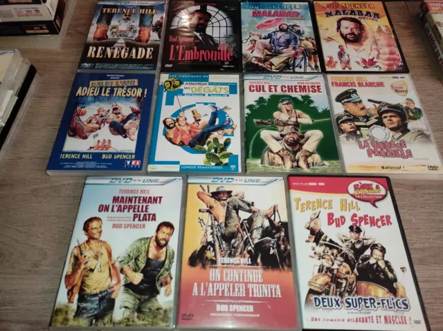 * LOT DE 11 DVD TERENCE HILL BUD SPENCER ( Trinita , Plata , Cul Et Chemise...