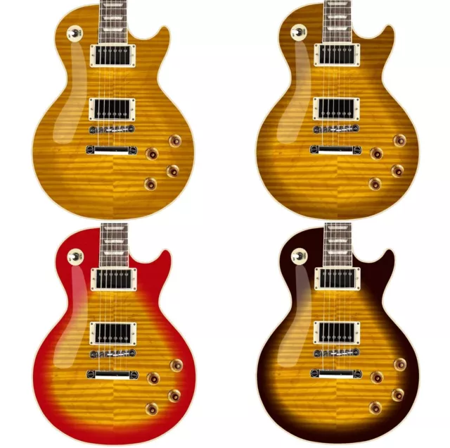 LP Type Guitar Skin Vinyl Wrap Decal Stickers Vintage Burst Inspiré 4 Choix