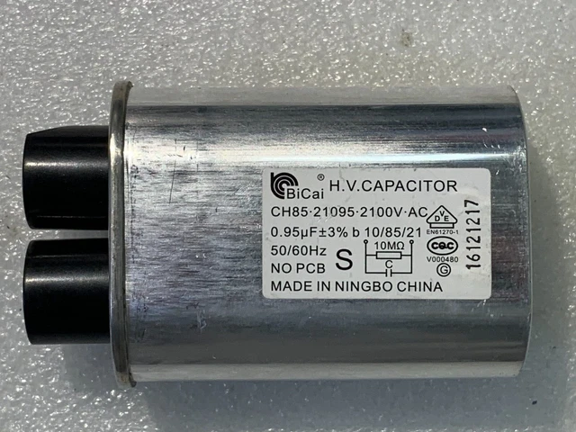 Condensatore Alta Tensione 0.90μF 2100V - Ricambio Per Forni A Microonde Midea, Galanz, Haier - Foto 5
