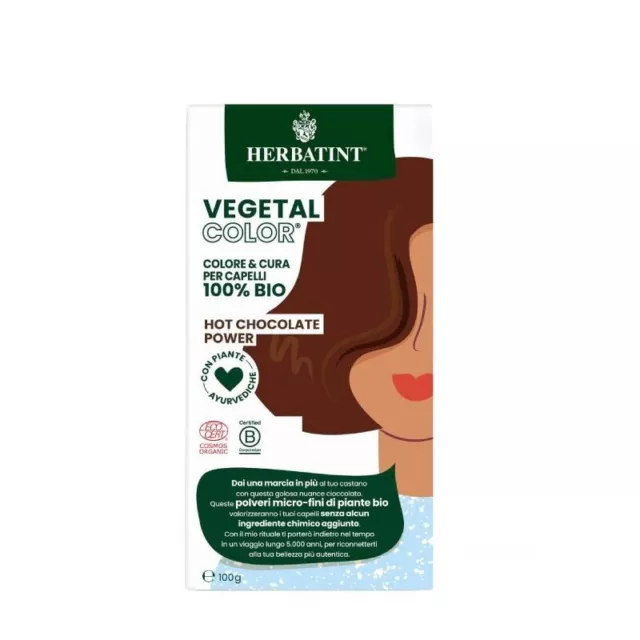 HERBATINT Vegetal Color - Organic Hair dye - Hot Chocolate Power