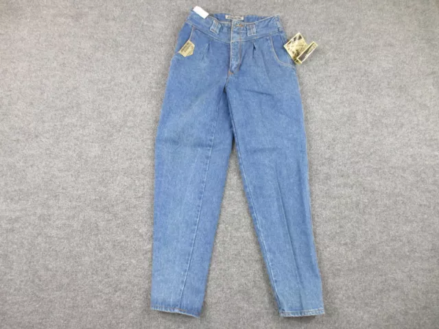 Vintage 80s Jordache Jeans Juniors Size 8 (26x30) Blue High Waisted Deadstock *