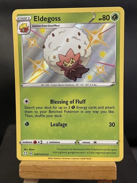 Pokemon Card Eldegoss Shining Fates SV011/SV122 Holo Shiny Vault Near mint