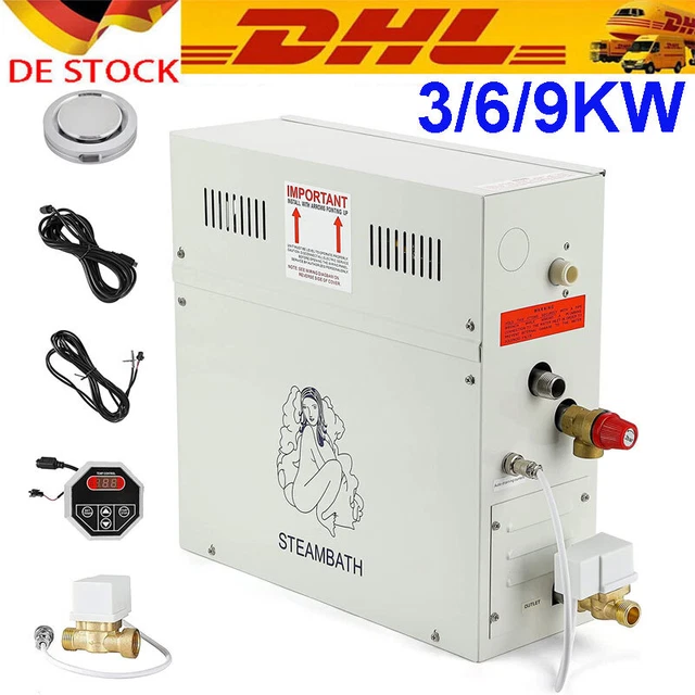 Generatore di vapore 3KW 6KW 9KW interno 3-9m3 commerciale/casa per sauna/SPA