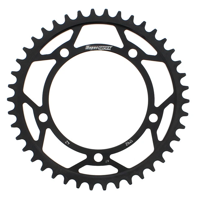 Supersprox Rear Steel Sprocket 42T Black RFE-1792-42-BLK