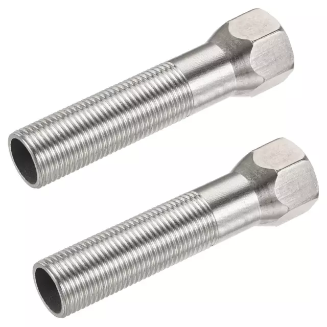 Acciaio inox Esagonale Riduttore Tubo Raccordo 1/2BSPT Femmina Maschio 100mm,2pz