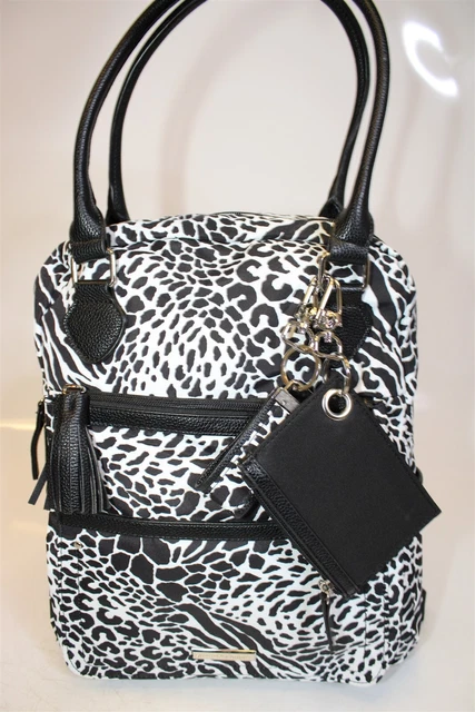 Samantha Brown To-Go Convertible Backpack Animal Mix Canvas Travel Bag