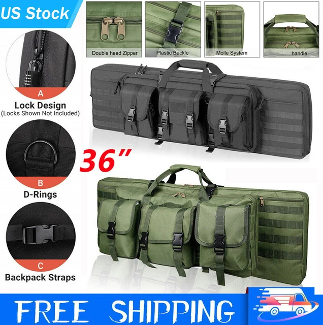 Tactical Carbine Rifle Range Gun Carry Case Range Storage Backpack Molle Bag US