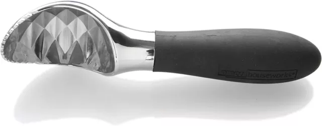 Amco Serrated Ice Cream Scoop, Black, 7.25-Inch