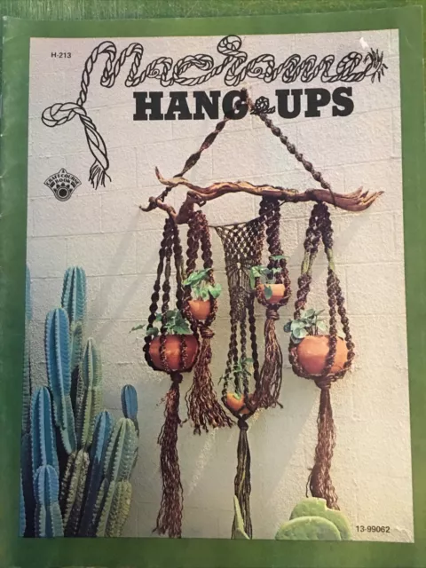 MACRAME patterns BOOK of 7 VARIOUS hangings designs with FULL INSTRUCTIONS