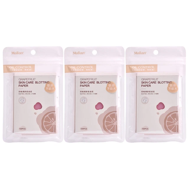 3 sacchetti assorbenti di carta assorbenti olio asciugamani di carta tessuto viso olio assorbente fogli viso