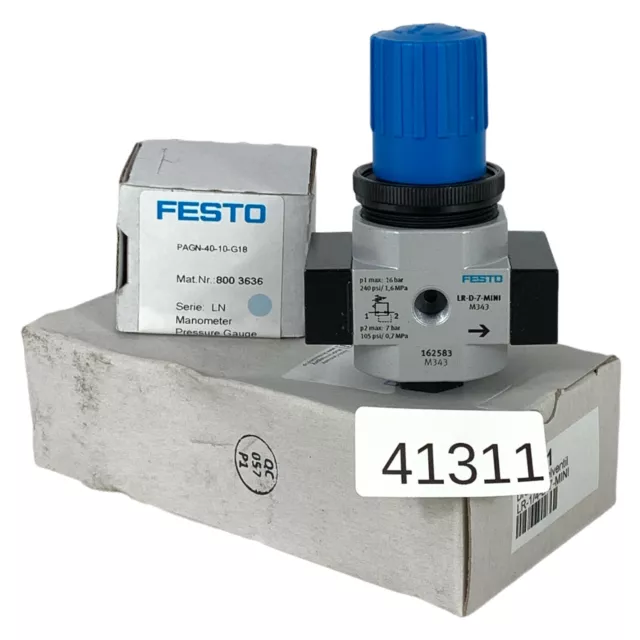 Festo LR-1/4-D-7-MINI 162583 Régulation de Pression PAGN-40-10-G18