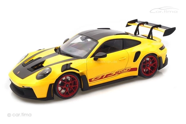 Voiture Télécommandée Porsche 911 GT3 R « Speed Yellow » – Échelle 1:50, Compatible Piste Carrera Hybrid