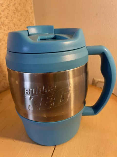 Bubba Keg 52 Oz Aqua/Light Blue and Chrome Insulated Travel Mug