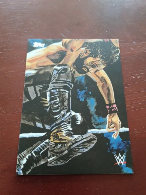 2019 Topps WWE Undisputed Seth Rollins Rob Schamberger Portraits #RS-5