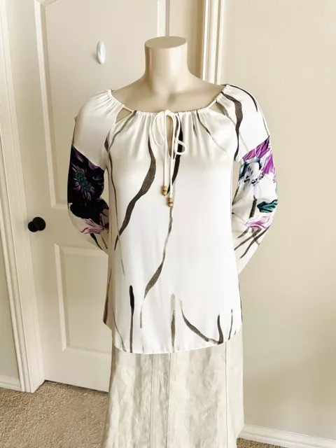 NWT Elie Tahari Silk Blouse  XS $298