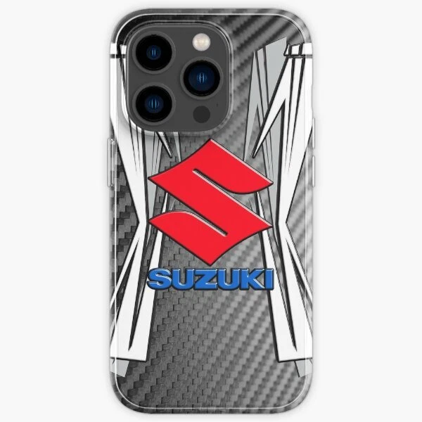 Suzuki Back Fiber carbon iPhone 12-14 Pro Max-Samsung S21 S22 Plus Ultra Case
