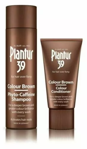 Champú y acondicionador Plantur 39 color marrón (250 ml) (150 ml)
