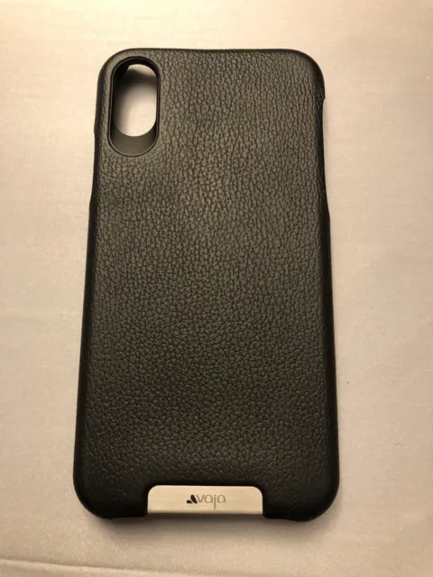 Vaja leather Grip Iphone X case.  NEW. Black.