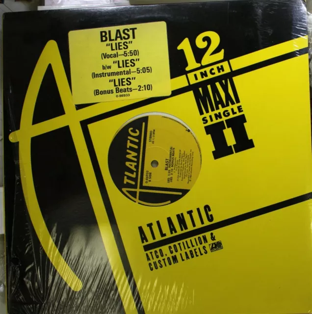 Rap Scellé 12” LP Blast Lies Sur Atlantic