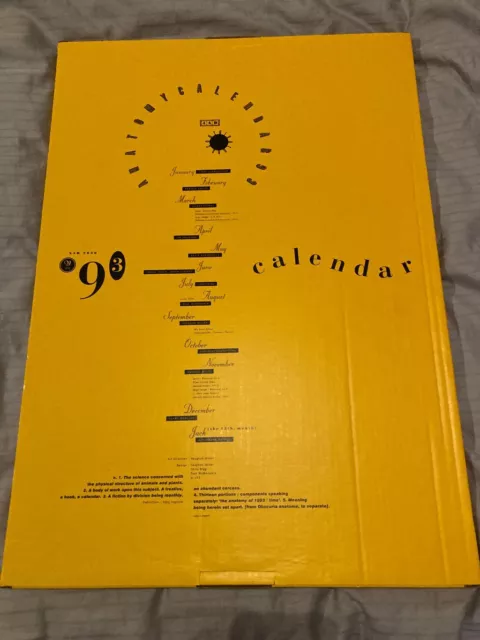 4AD Anatomy Calendar 1993 (Vaughan Oliver, V23,  XAD 2020) NEAR MINT 2