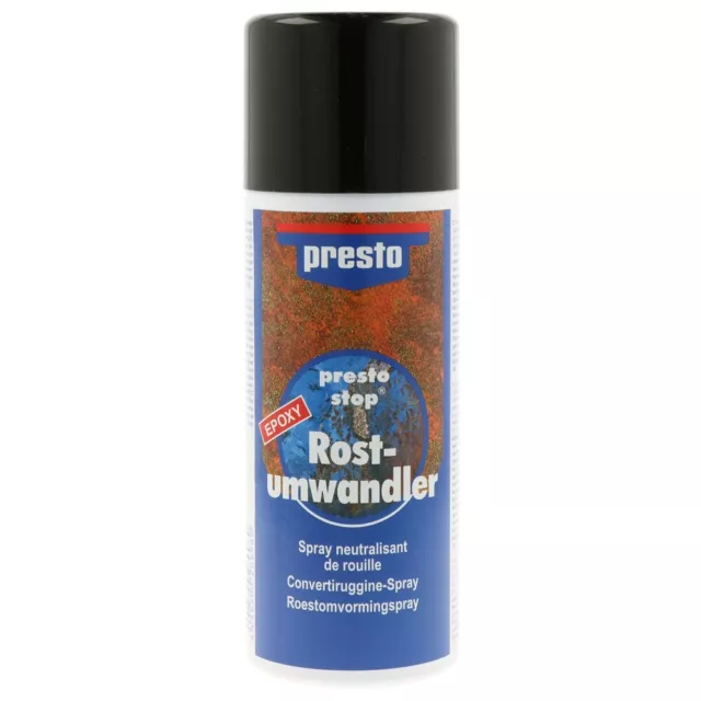 presto Rostumwandler Spray 400ml Sprühdose Rost-Stopp-Spray Epoxidharz 289989