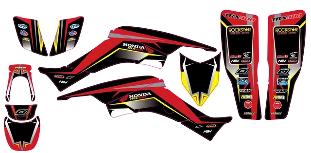 Fits Honda TRX 400 99-07 graphic kit trx400ex stickers decal kit stickers