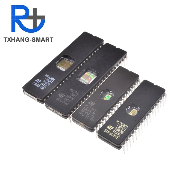 M27C801-100F1 ST EPROM UV 8MBIT 100NS 32CDIP 27C801 IC - Foto 12