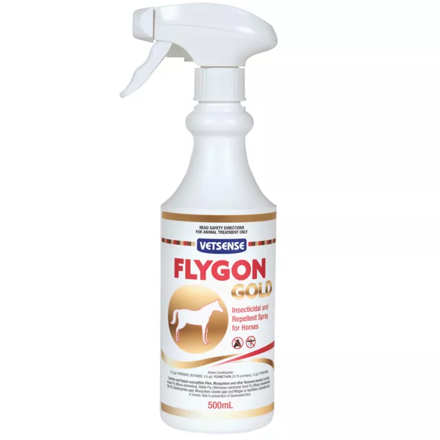 Vetsense Flygon Gold Insect Repellent Spray for Horses 500ml