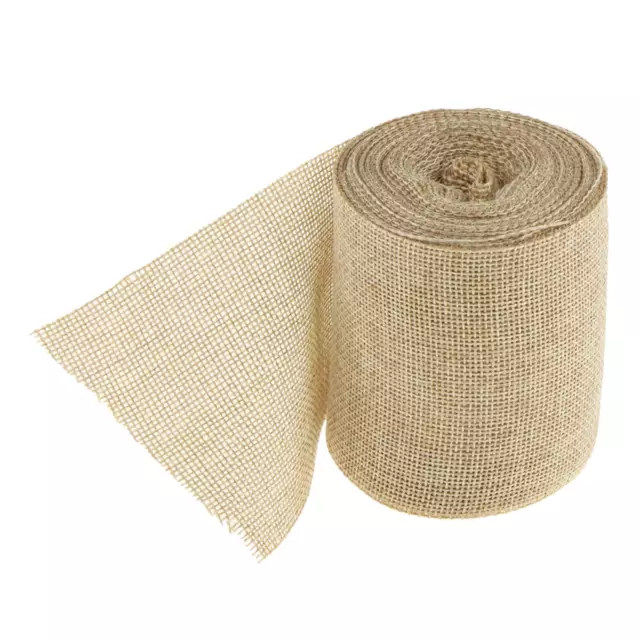 Natürliches Sackleinenband, 6 Zoll breit 11 Yards natürliche Jute Sackleinen