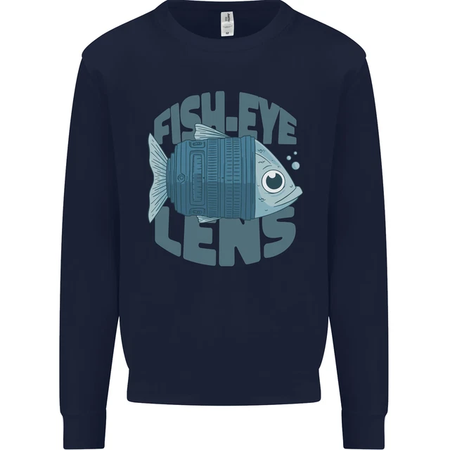 Felpa Maglione Fotografia Divertente Obiettivo Fisheye Fotografo Bambini 2