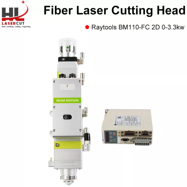 Raytools BM110 3.3kW 2D Laser Cutting Head F125 for Fiber Laser Cutting Machine