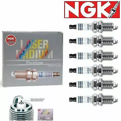 6 Pcs Laser Iridium Spark Plugs NGK 4867 IFR6B-K 4867 IFR6BK Tune Up gn 2