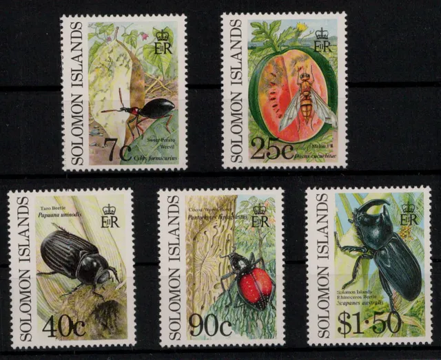 Salomoninseln; Schädliche Insekten 1991 kpl. **