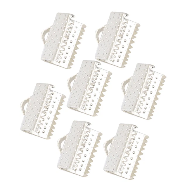 100 PIEZAS Hebillas de cierre Brazaletes Estructurado Final Engarce Pulsera