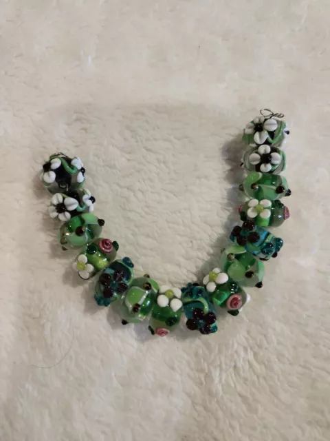 15 Morano Lampwork Beads 10 To 12mm GBW