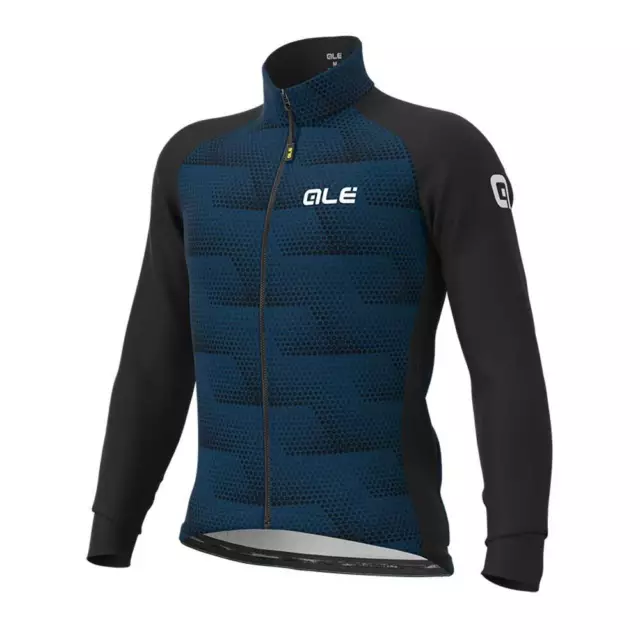 Ale Cycling Jacket - Sharp Solid Jacket Long Sleeve Black / Blue - L22025462