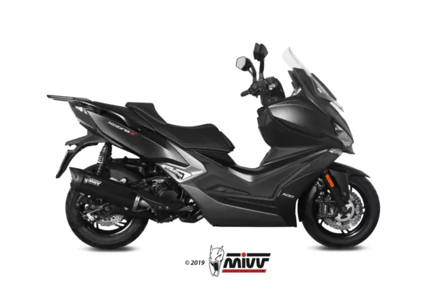 Mv.ky.0001.Lv Terminale Scarico Inox Nero Mivv Mover Kymco Xciting 400 S 2019-20