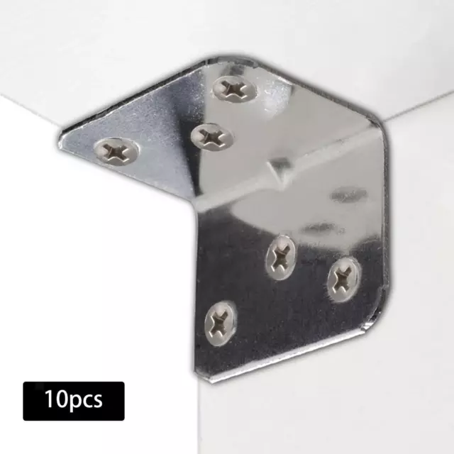 10x Corner Braces Furniture Hardware Connection 90 Degree Brackets for Table 3