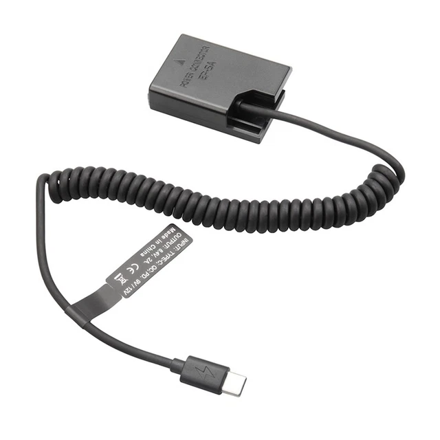 EL14 Cavo molla accoppiatore fittizio batteria tipo C per D3100 D3500 D5100 D5200 J4A9