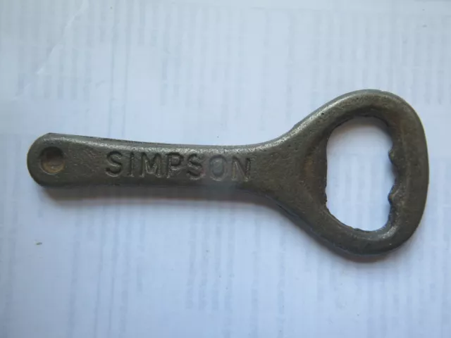 CROWN SEAL BOTTLE OPENER by SIMPSON ADELAIDE CAST IRON c1930s