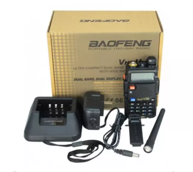 BAOFENG UV-5R VHF/UHF RADIO 5W RICETRASMITTENTE DUAL BAND 400-520 Mhz SOFTAIR