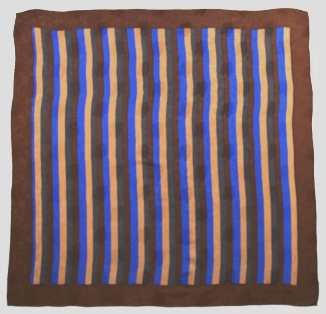 Foulard 100% Pure en Soie Vintage Femme (1380) 86cm x 88cm