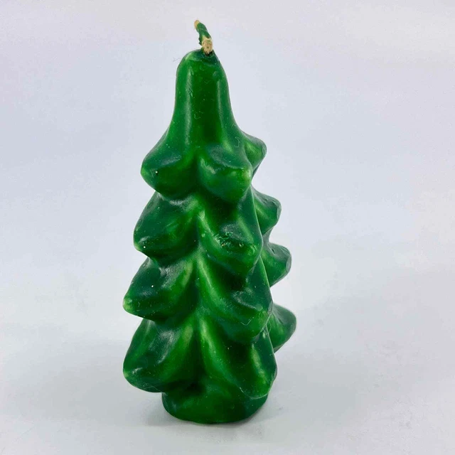 Árbol de Navidad Gurley novedad verde vela década de 1950 SC8