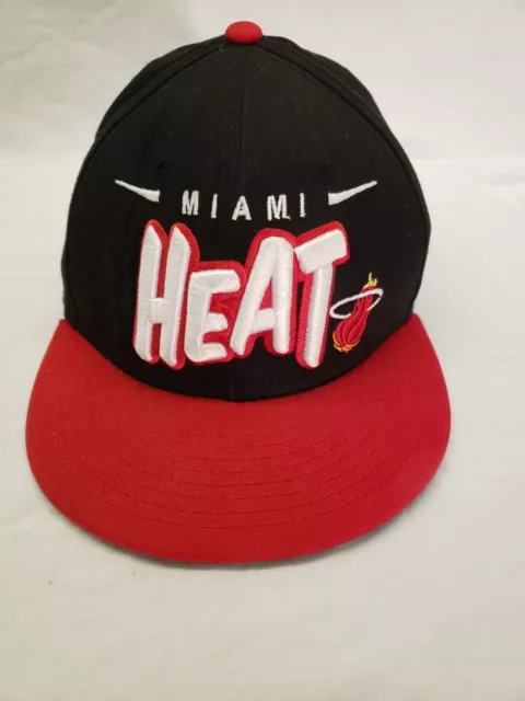 New Era Miami Heat NBA Youth 9Fifty Snapback Cap, One Size - Black/Red