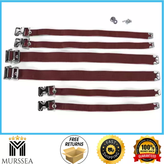 Replacement Straps Kit for Adjustable Drywall Stilts , 2 toe and leg straps