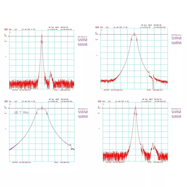 10.7MHz ±7KHz 10.7M Crystal RF Bandpass Filter Schmalbandfilter Für Instrumente