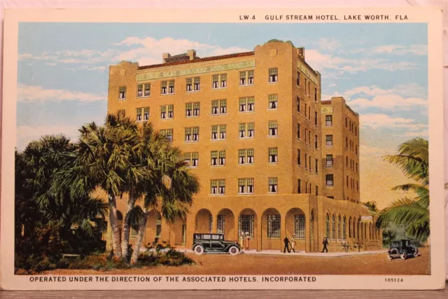 Florida FL Lake Worth Gulf Stream Hotel Postcard Old Vintage Card View Standard