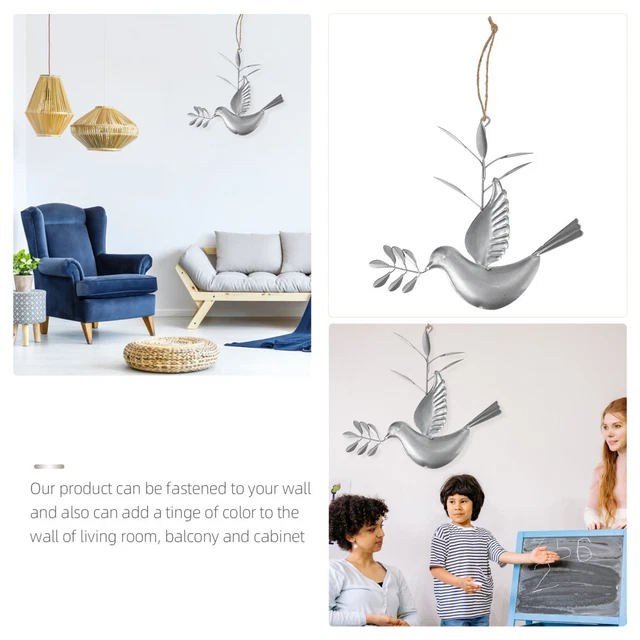 Dekorative Gefälschte Tauben Metall Vogel Wand Kunst 3d Fliegen Vögel 12