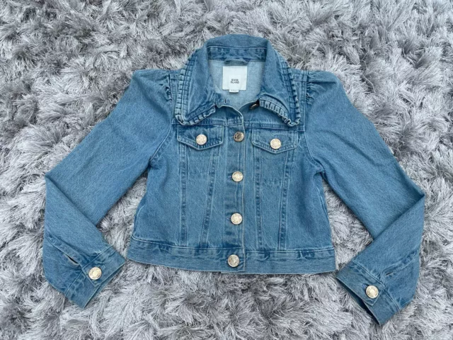 River Island Girls Denim Jean Jacket Age 7/8