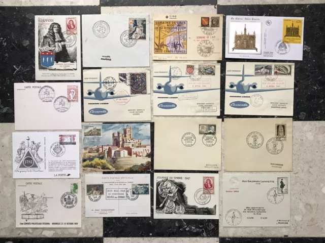 *** Collection  De Documents France 1Er Jour, Fdc, Epreuves, Belle Valeur ***